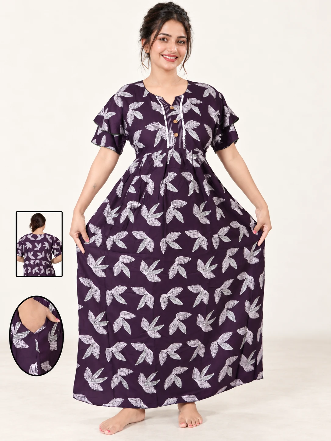 Rayon Flair Kurti/Short Nighty